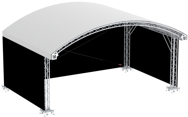 Location scène couverte extérieur - toit en arc - ASD PROLYTE SIXTY82 - ARC ROOF - PARIS