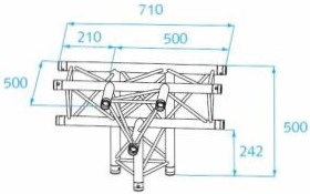 Location structure alu angle 4 directions - PROLYTE X30D C020 - ASD ASX 42 - PARIS