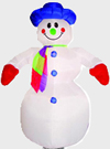 Figure gonflable : bonhomme de neige